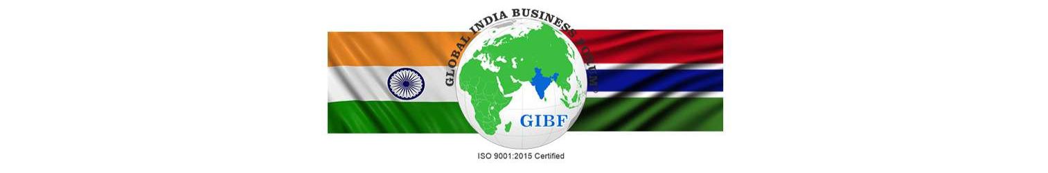 India  Gambia Business and Cultural Council and GIBF logo 